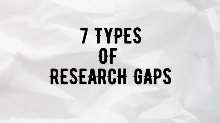 7 tipe research gap dan contohnya